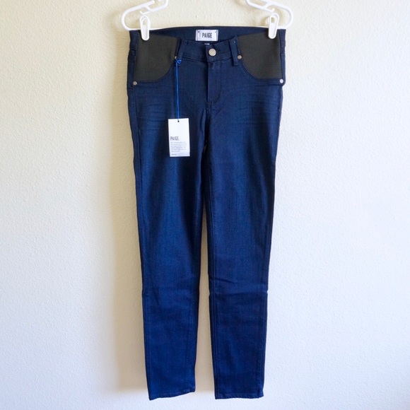 NWT Paige Skyline Skinny Maternity Jeans - Picture 4 of 8